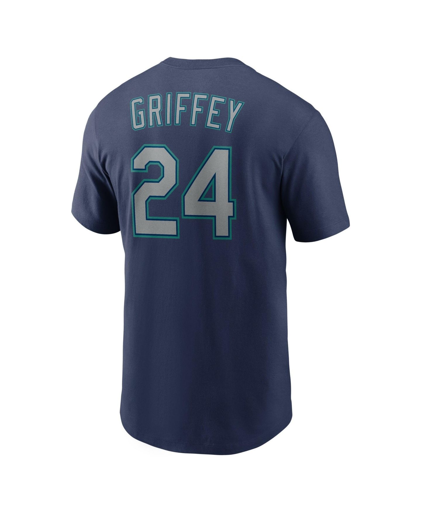Мужская футболка Nike Ken Griffey Jr. Navy Seattle Mariners Cooperstown Collection Name & Number — фото 3