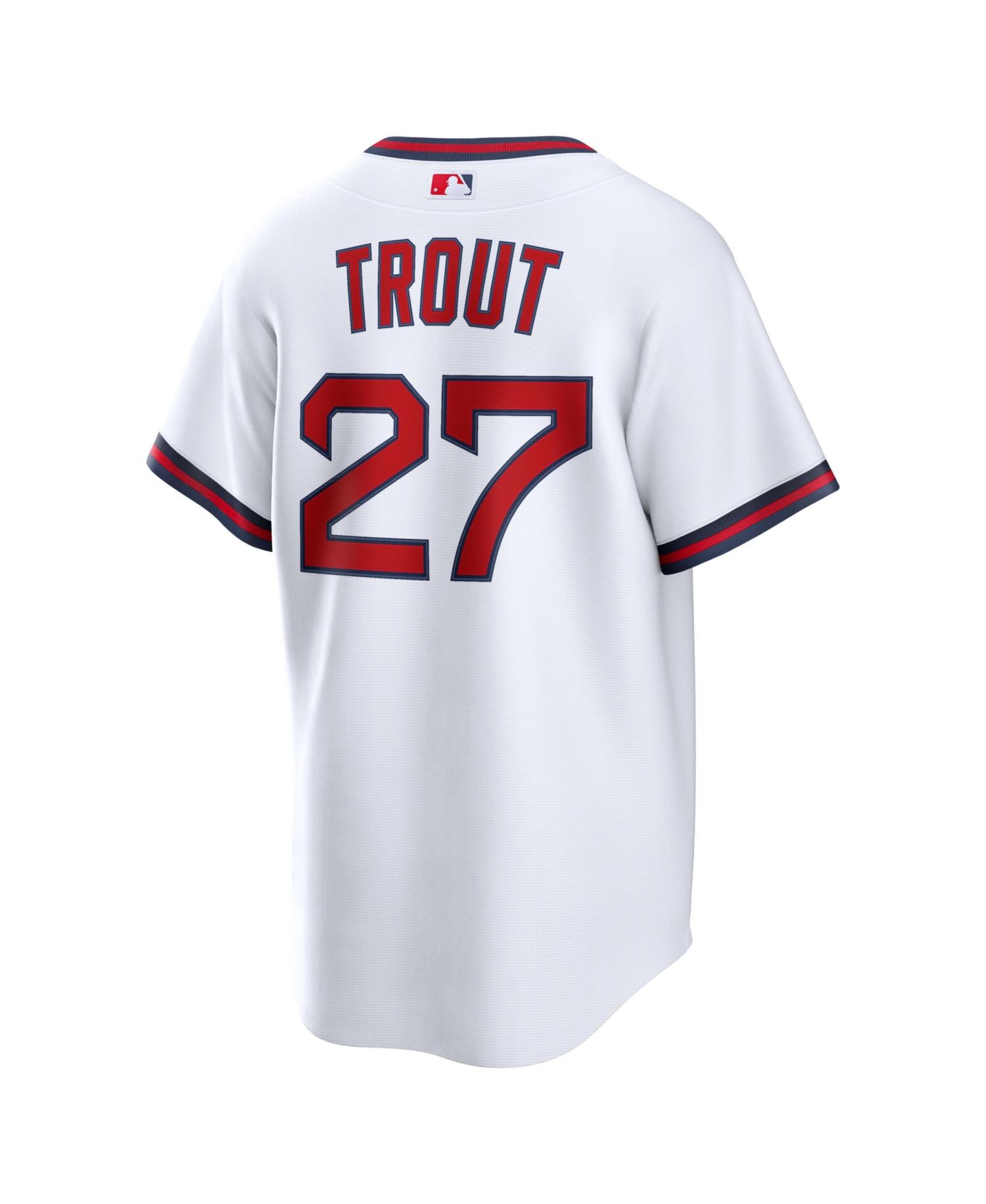 Men's Mike Trout White Los Angeles Angels Alternate Replica Jersey
