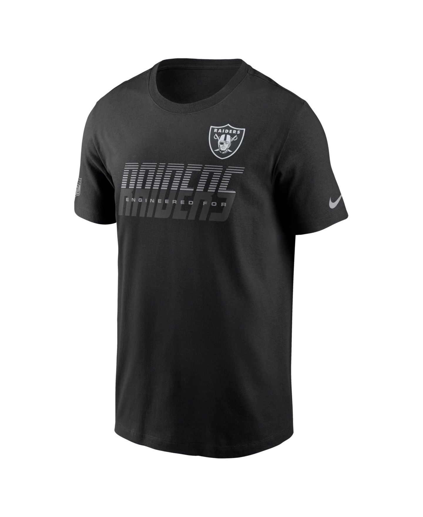 Мужская футболка Nike Black Las Vegas Raiders Sideline Dri-FIT — фото 2