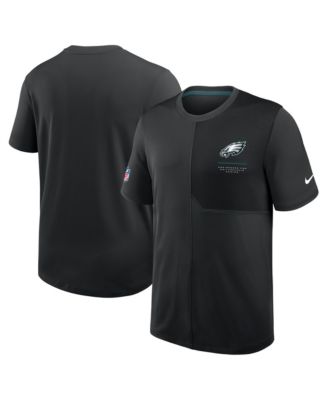 Men's Black Philadelphia Eagles Sideline UV Dri-FIT Coaches T-Shirt