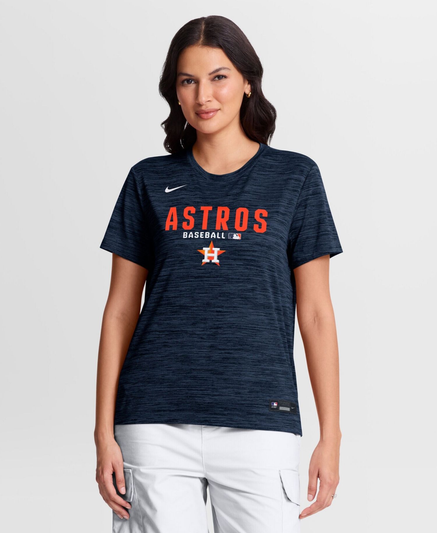 Women's Navy Houston Astros Authentic Collection Velocity Dri-FIT T-Shirt