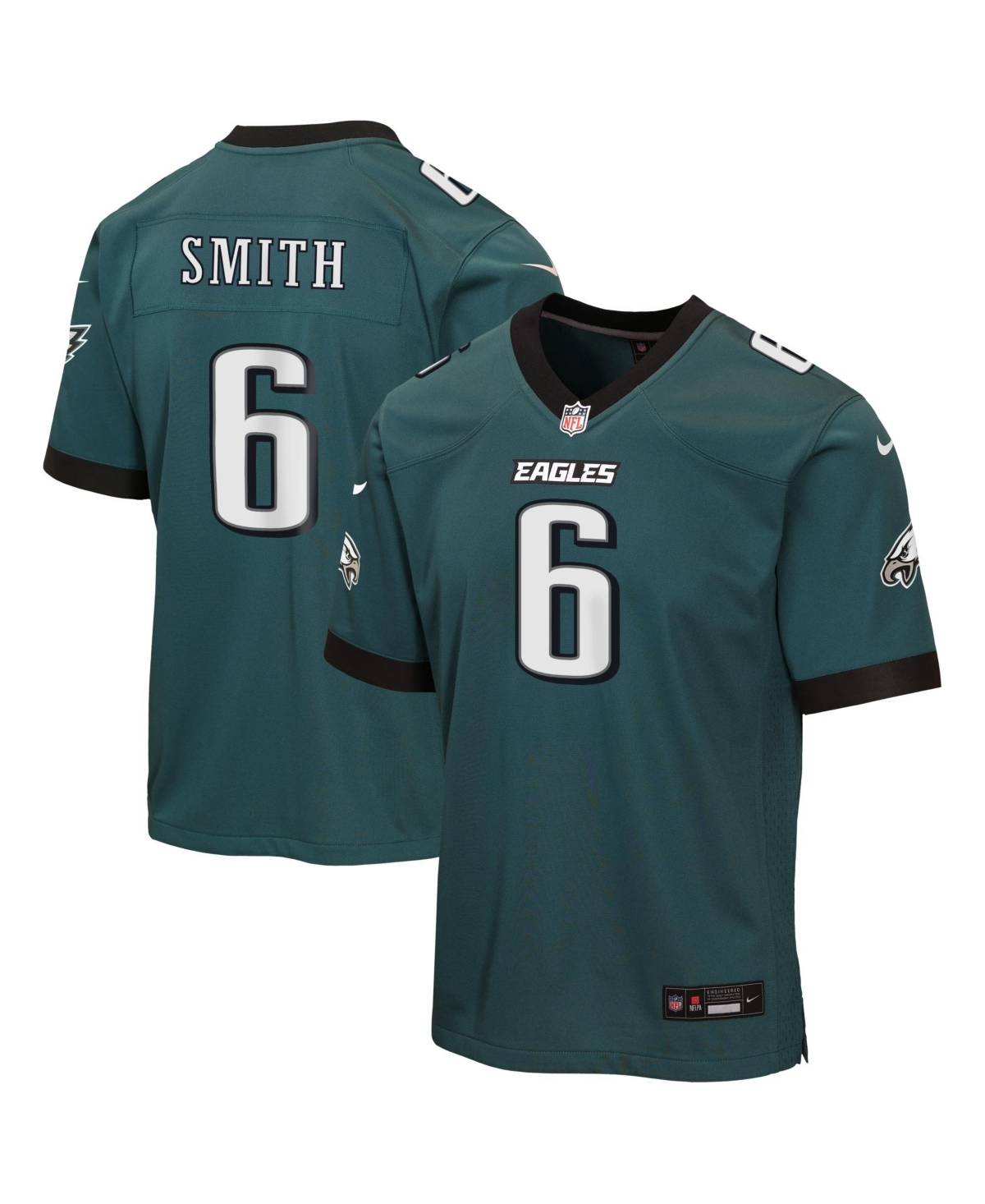Nike Big Boys and Girls DeVonta Smith Midnight Green Philadelphia Eagles Team Game Jersey