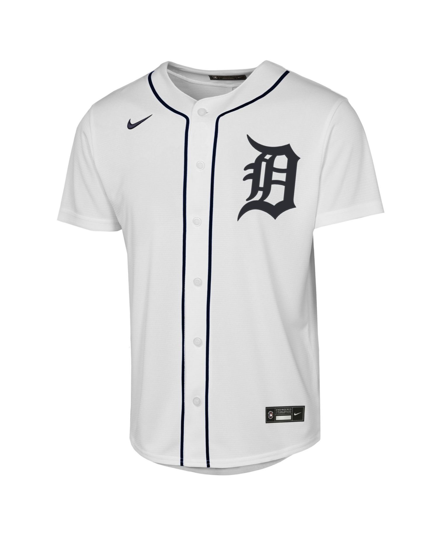 Big Boys and Girls Justin Verlander White Detroit Tigers Home Replica Jersey