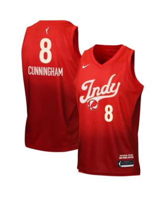 Big Boys and Girls Sophie Cunningham Red Indiana Fever Victory Rebel Edition Jersey