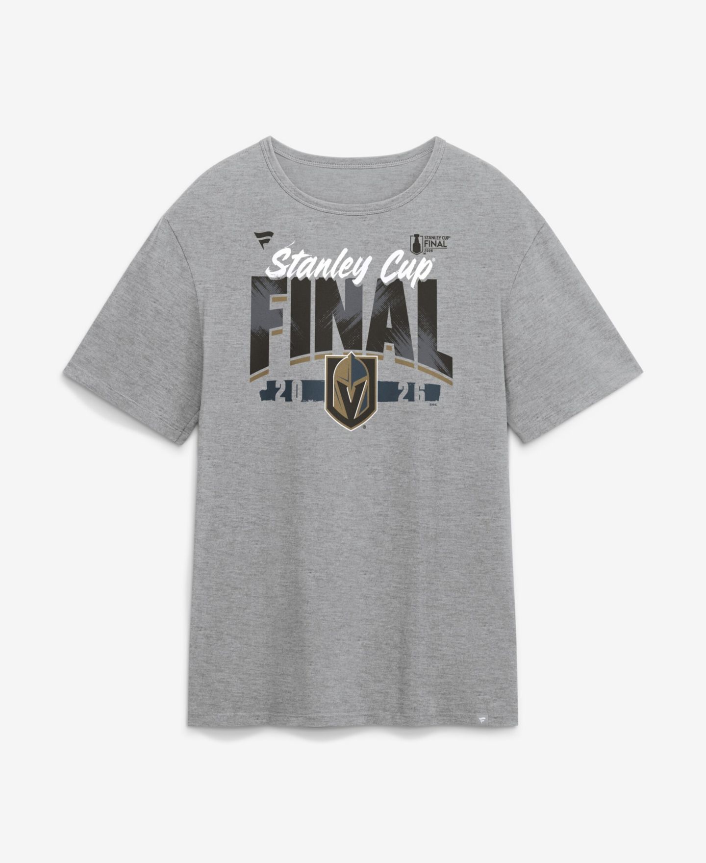 Мужская футболка Fanatics Heather Gray Vegas Golden Knights 2026 Stanley Cup Final Roster — фото 2