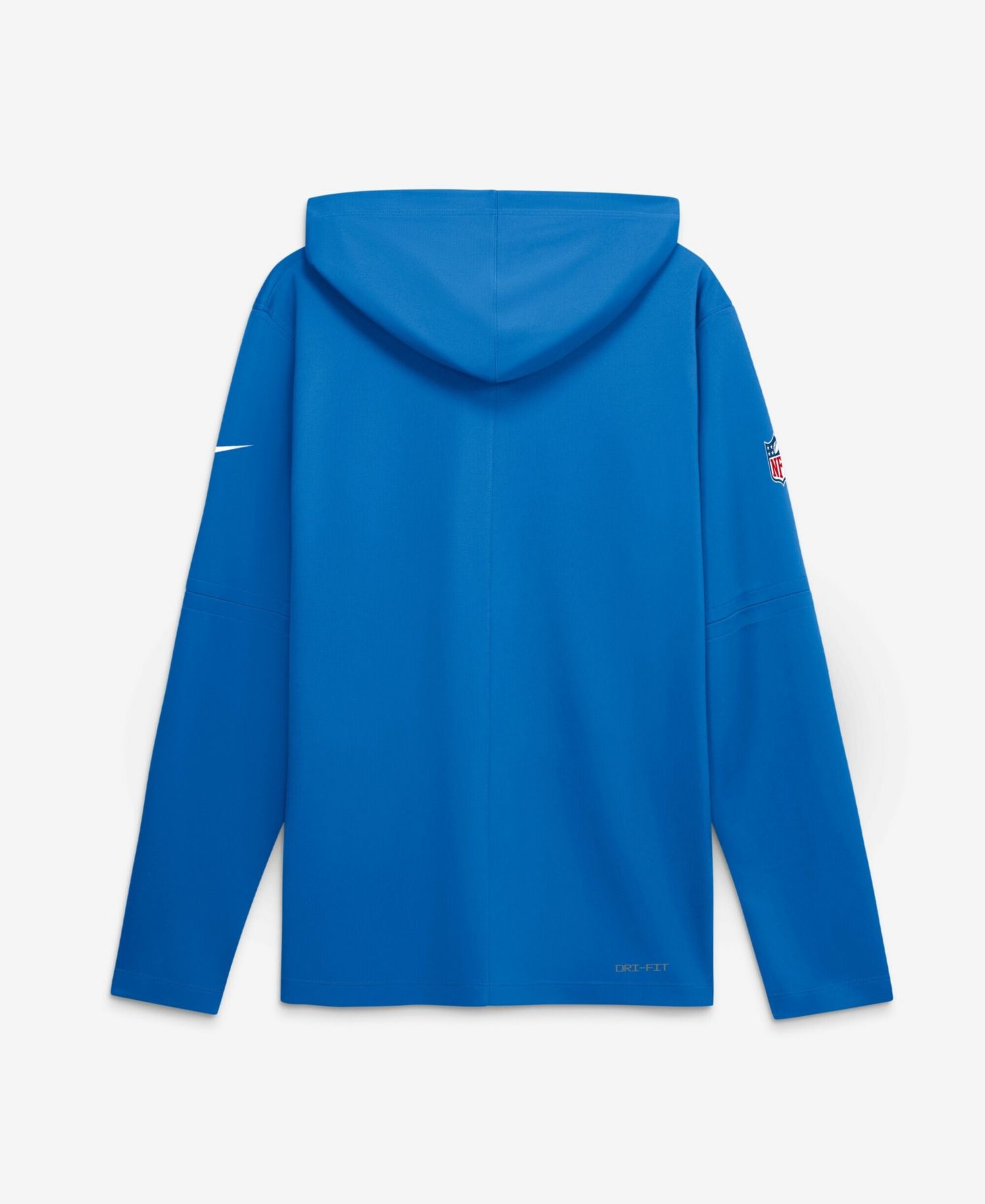 Men's Blue Detroit Lions Big & Tall Dri-FIT Hooded Long Sleeve T-Shirt