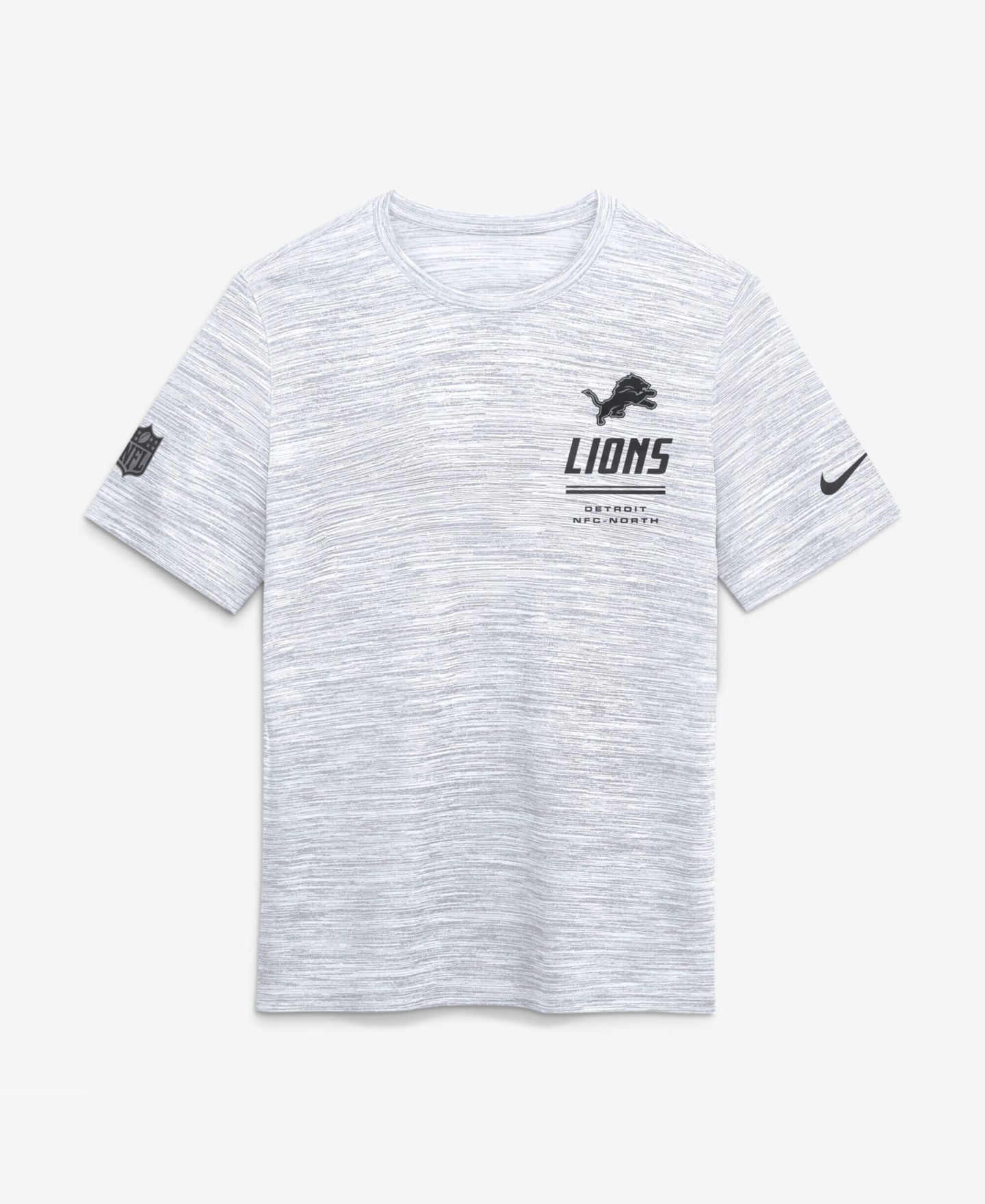 Мужская футболка Nike White Detroit Lions Sideline Double Covered Dri-FIT Velocity — фото 5