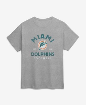 Men's Heather Gray Miami Dolphins Vintage Arch T-Shirt