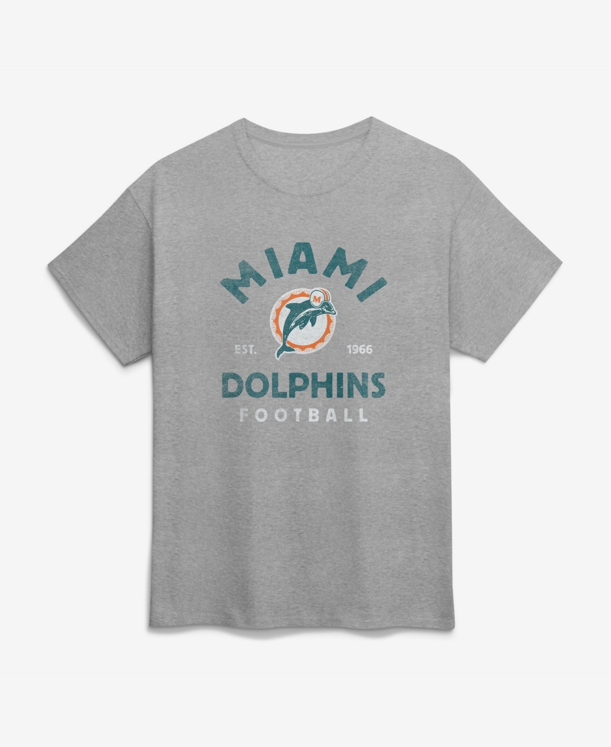 Logo Athletic Men's Heather Gray Miami Dolphins Vintage Arch T-Shirt