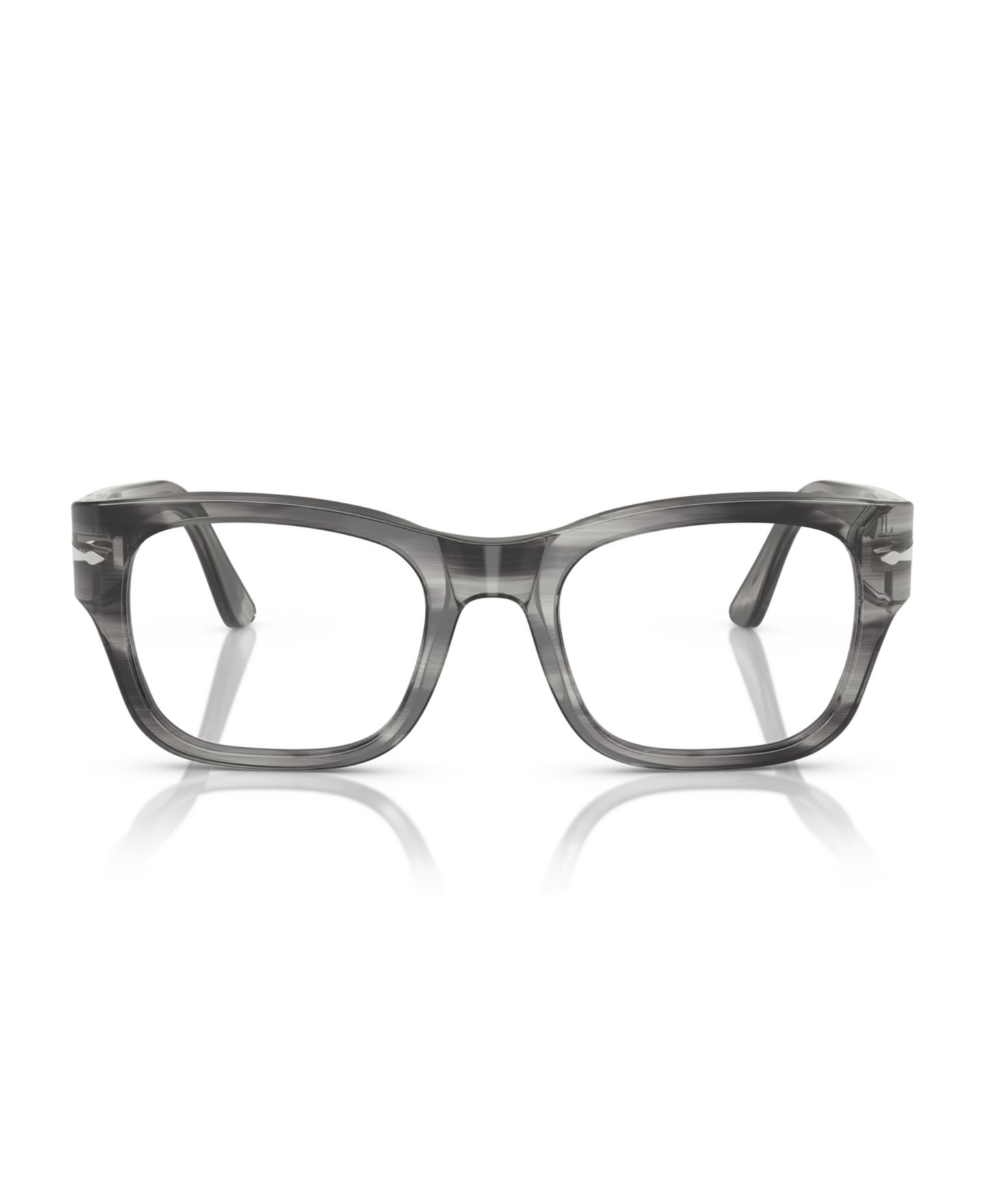 Очки Persol Unisex Eyeglasses, PO3297V, цвет: Полосатый серый — фото 2