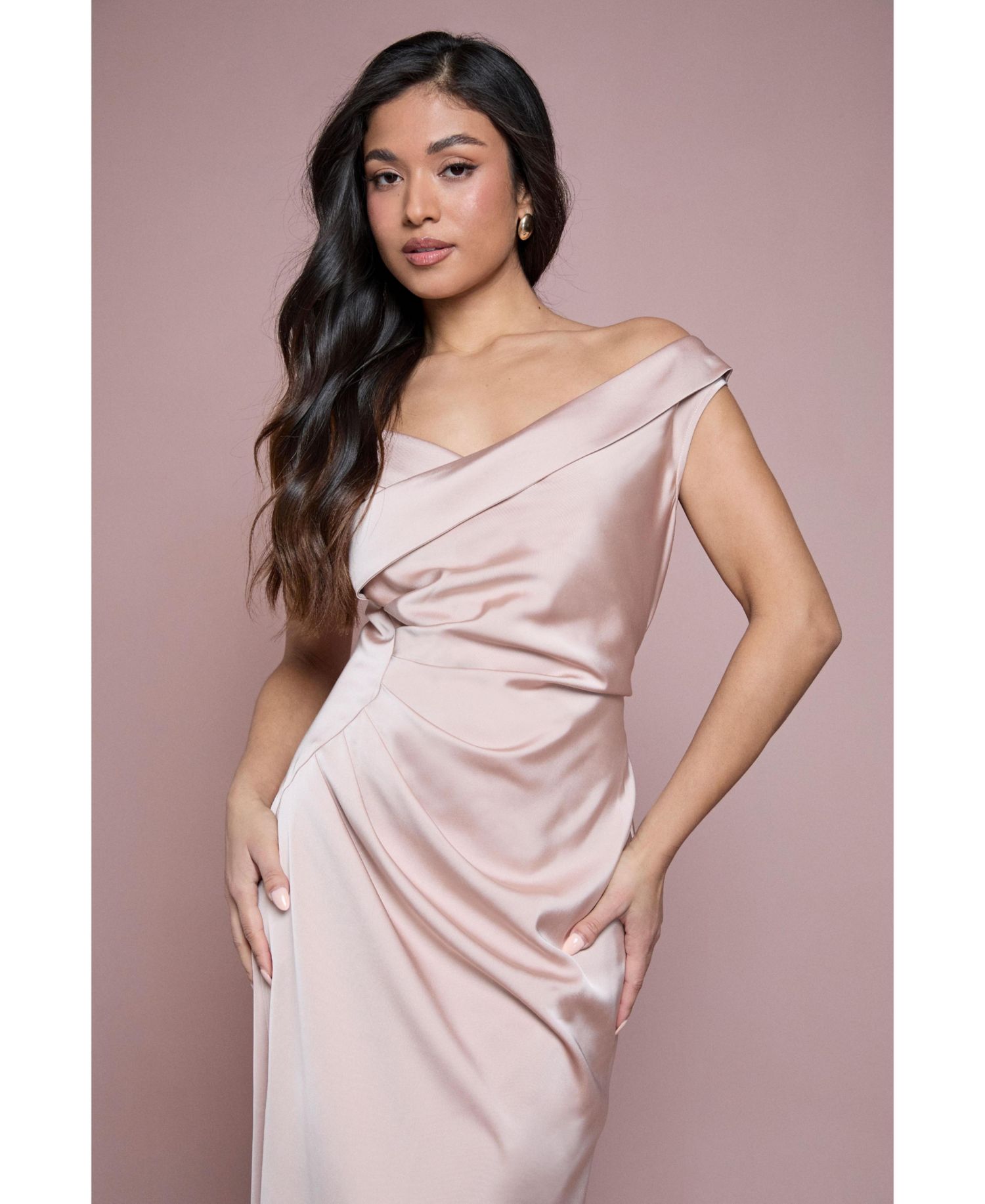 Women's Petite Bardot Maxi Dress