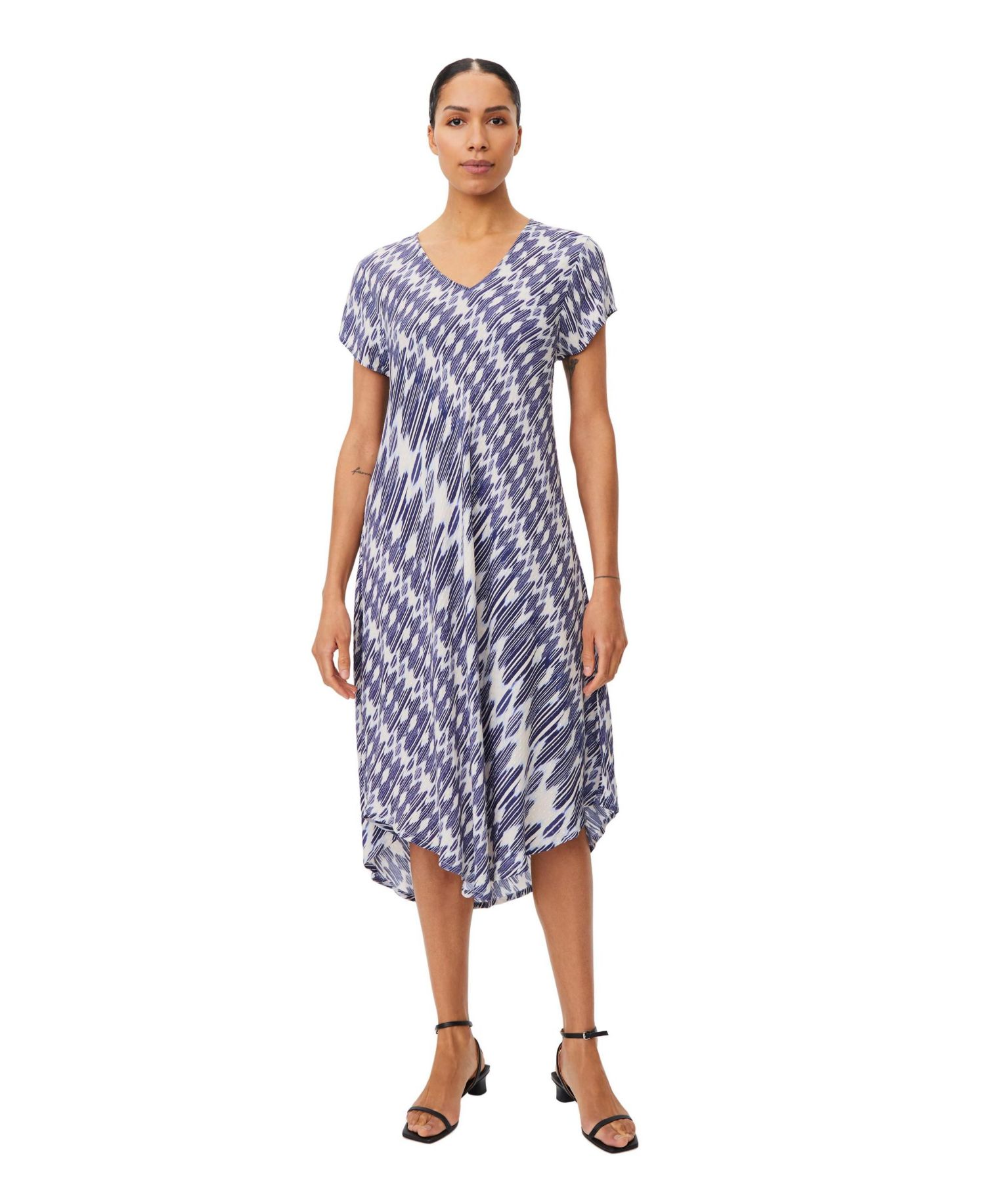 Women's Manebili Silky Drape V-Neck Dress