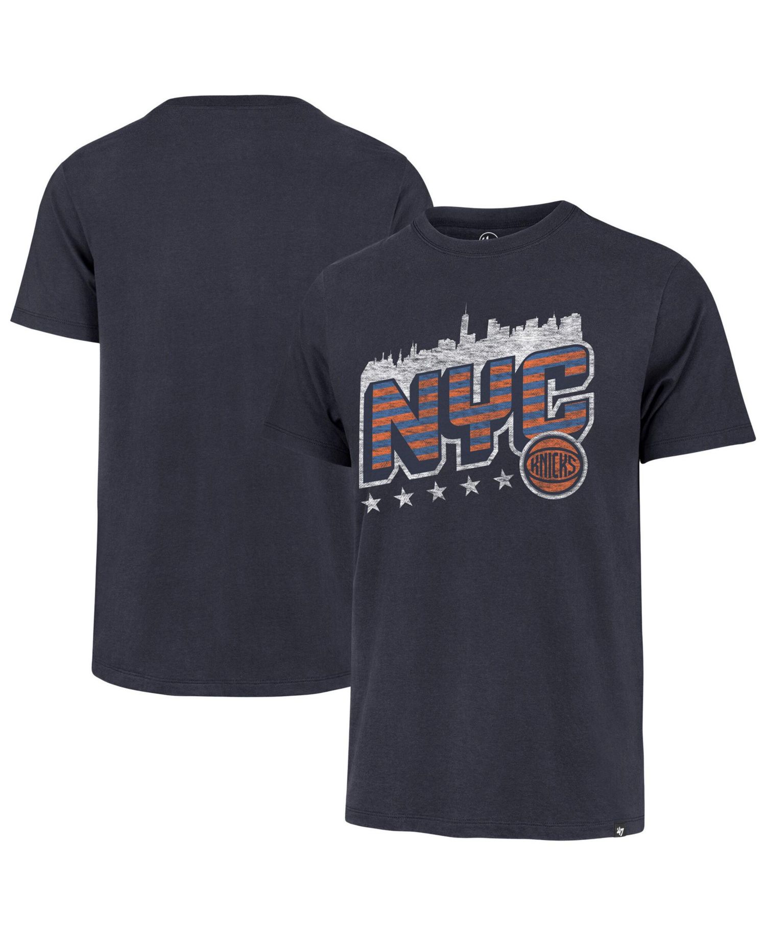 Men's Black New York Knicks Skyline Franklin T-Shirt