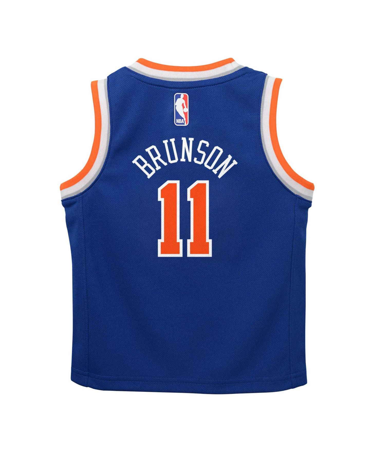 Топ Nike Jalen Brunson Blue New York Knicks Replica Swingman Jersey - Icon Edition для мальчиков — фото 3