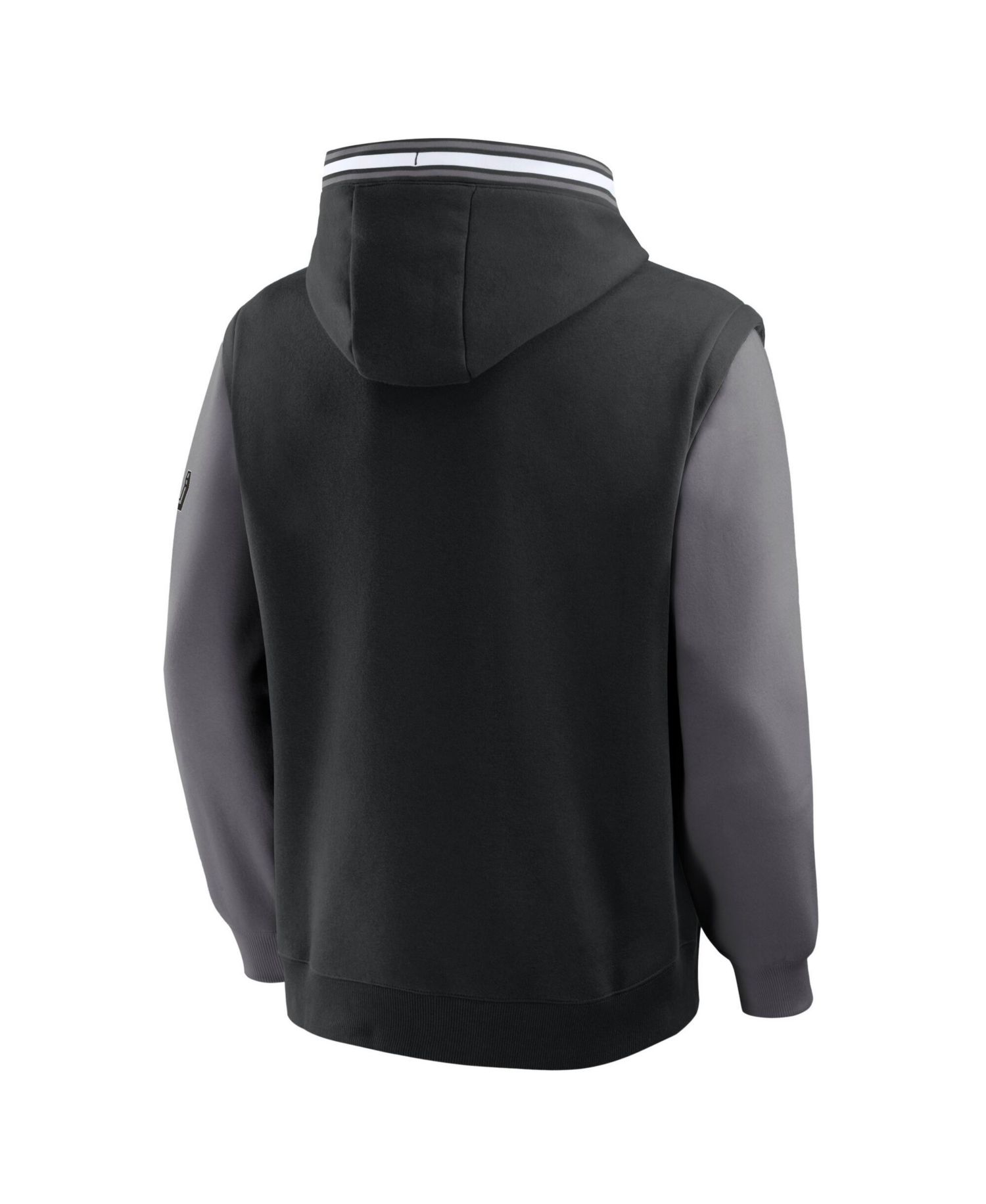 Men's Black/Gray San Antonio Spurs Half Court Shot Clock Fastbreak Hoodie