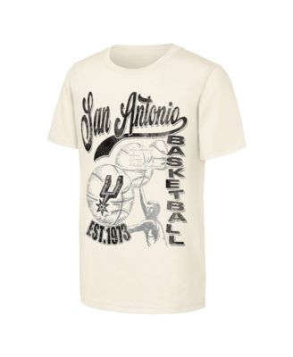 Big Boys and Girls Natural San Antonio Spurs Ticket Stub T-Shirt
