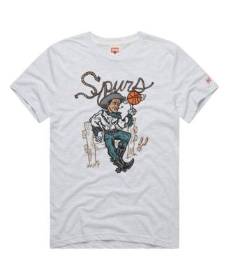 Men's and Women's Ash San Antonio Spurs Cowboy Tri-Blend T-Shirt