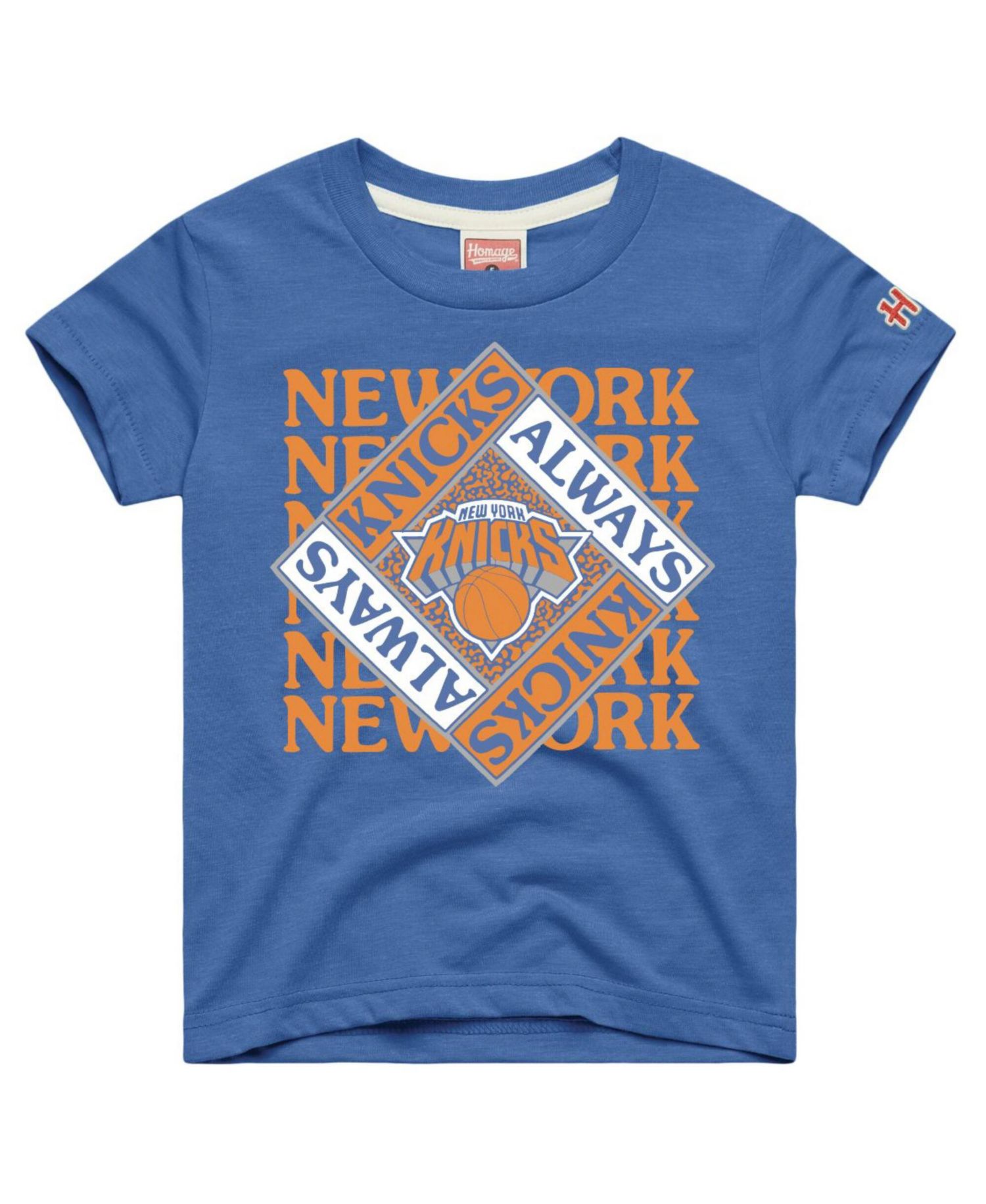 Big Boys and Girls Blue New York Knicks Always Knicks Tri-Blend T-Shirt