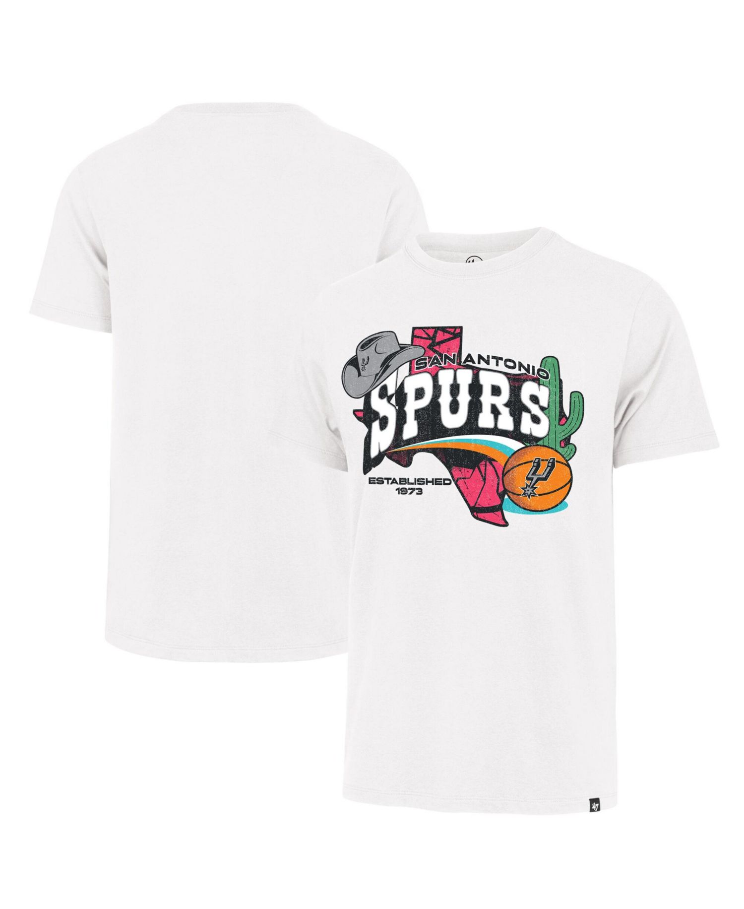 Men's White San Antonio Spurs Big & Tall Franklin T-Shirt