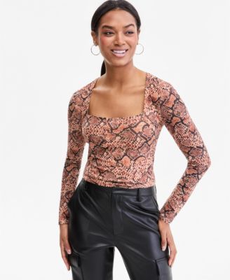 Women's Square-Neck Cropped Top