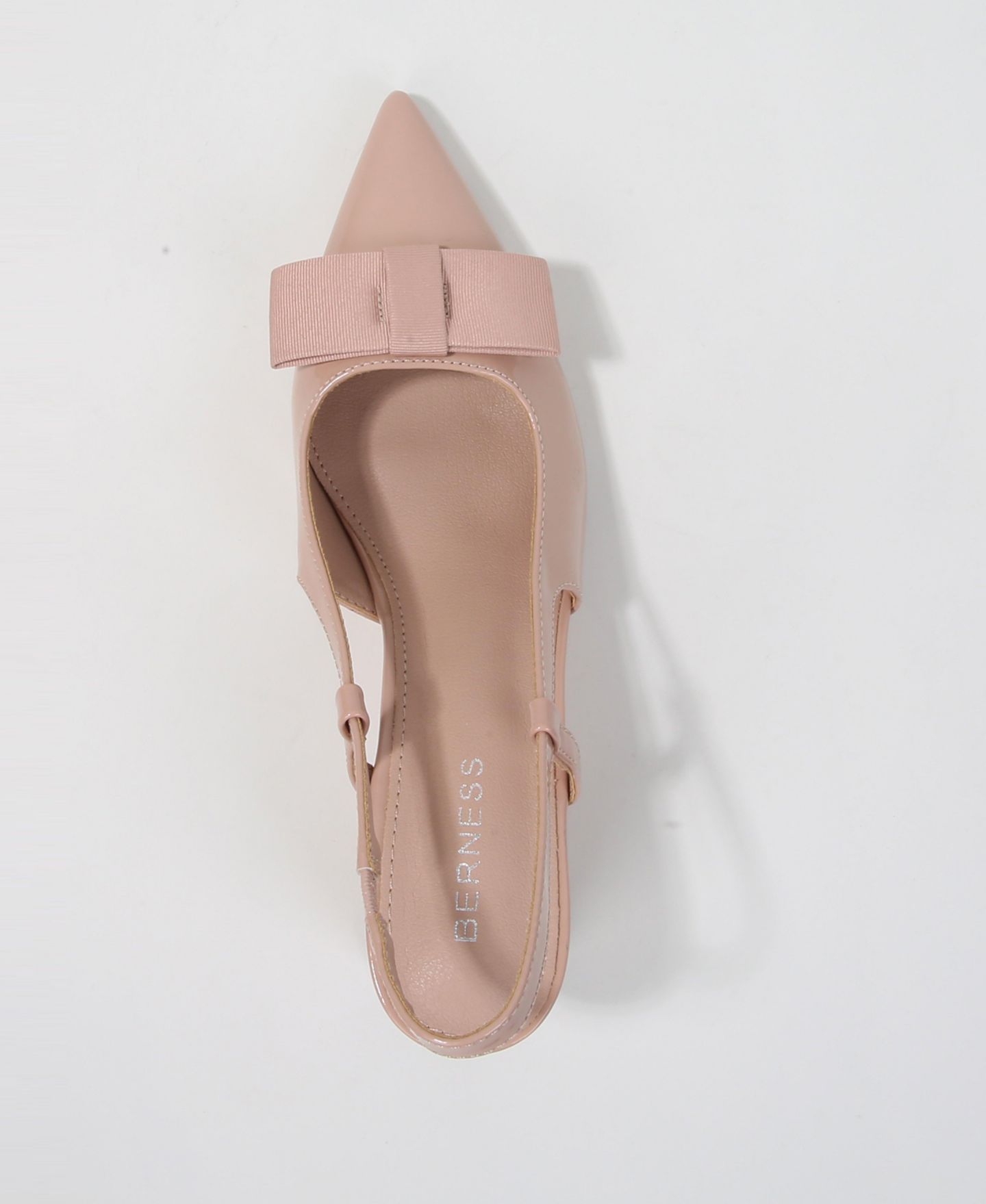 Женские туфли BERNESS Eloise Bow Accent Slingback Pumps, цвет: Бежевый — фото 4