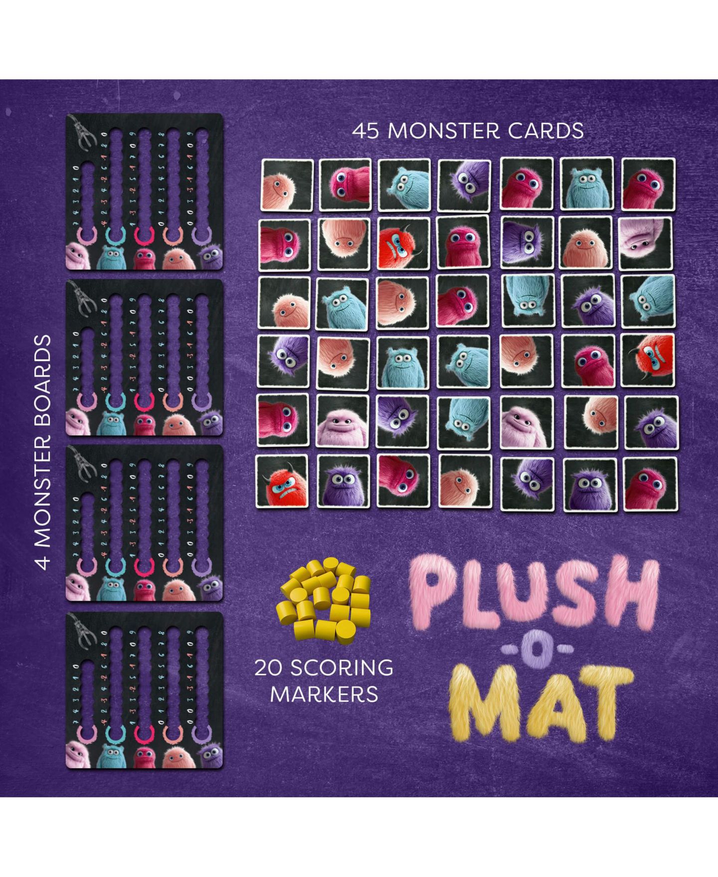 Детская мягкая игрушка Haba Plush-O-Mat Monster Card Game, цвет: Open Miscellaneous — фото 6