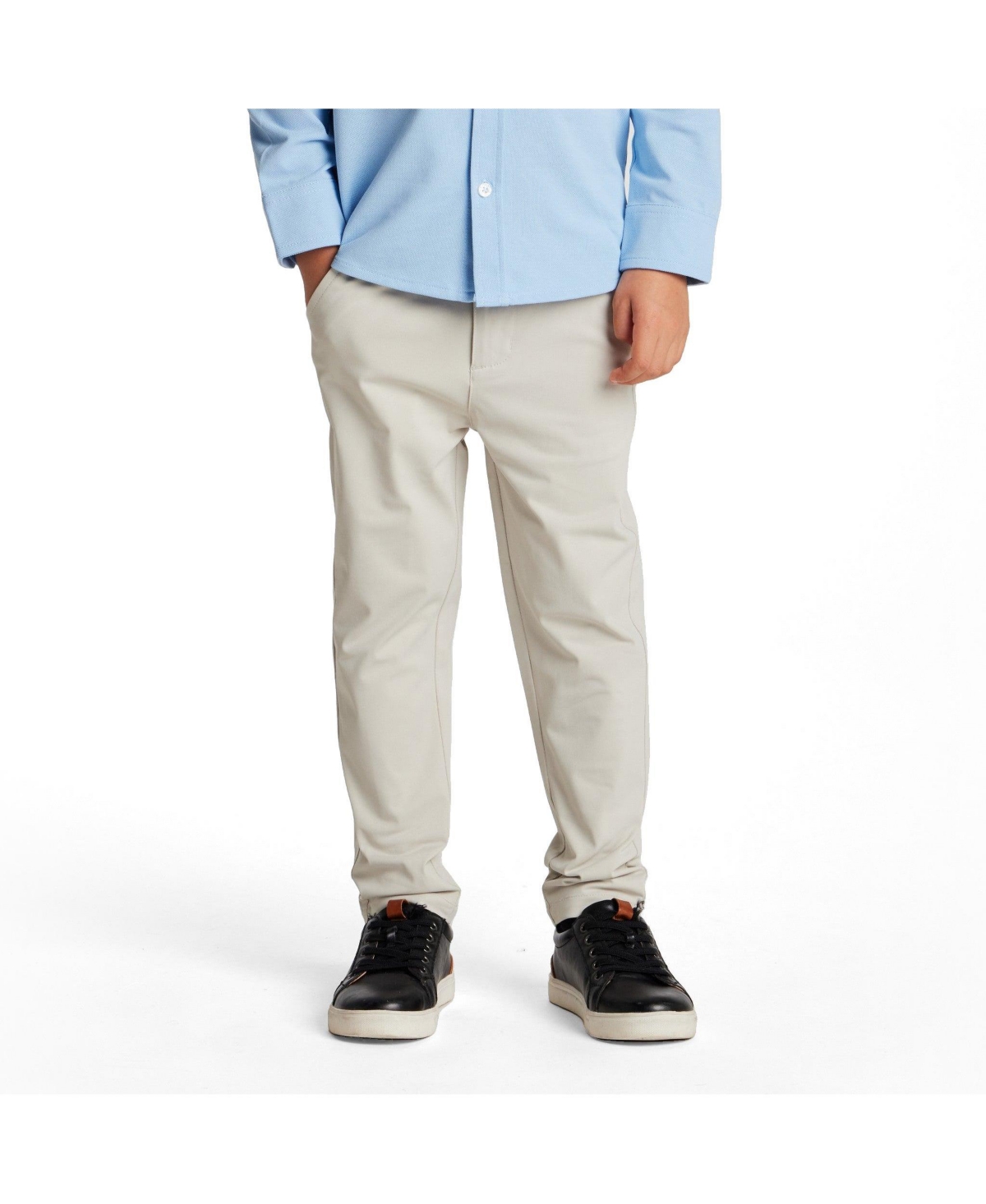 Andy & Evan Little and Big Boys 4T- 5 Navy Motion-Chinos