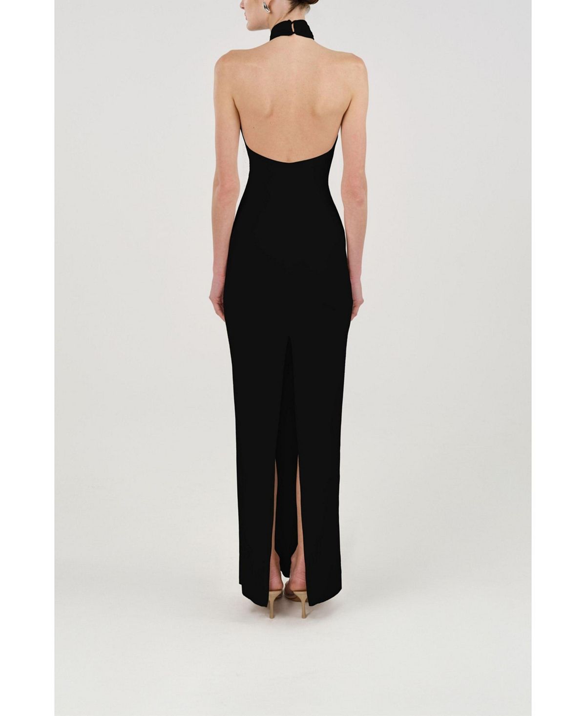 NOCTURNE Women's Cut-Out Detail Embellished Maxi Dress view 4 — MAYCSS fashion products