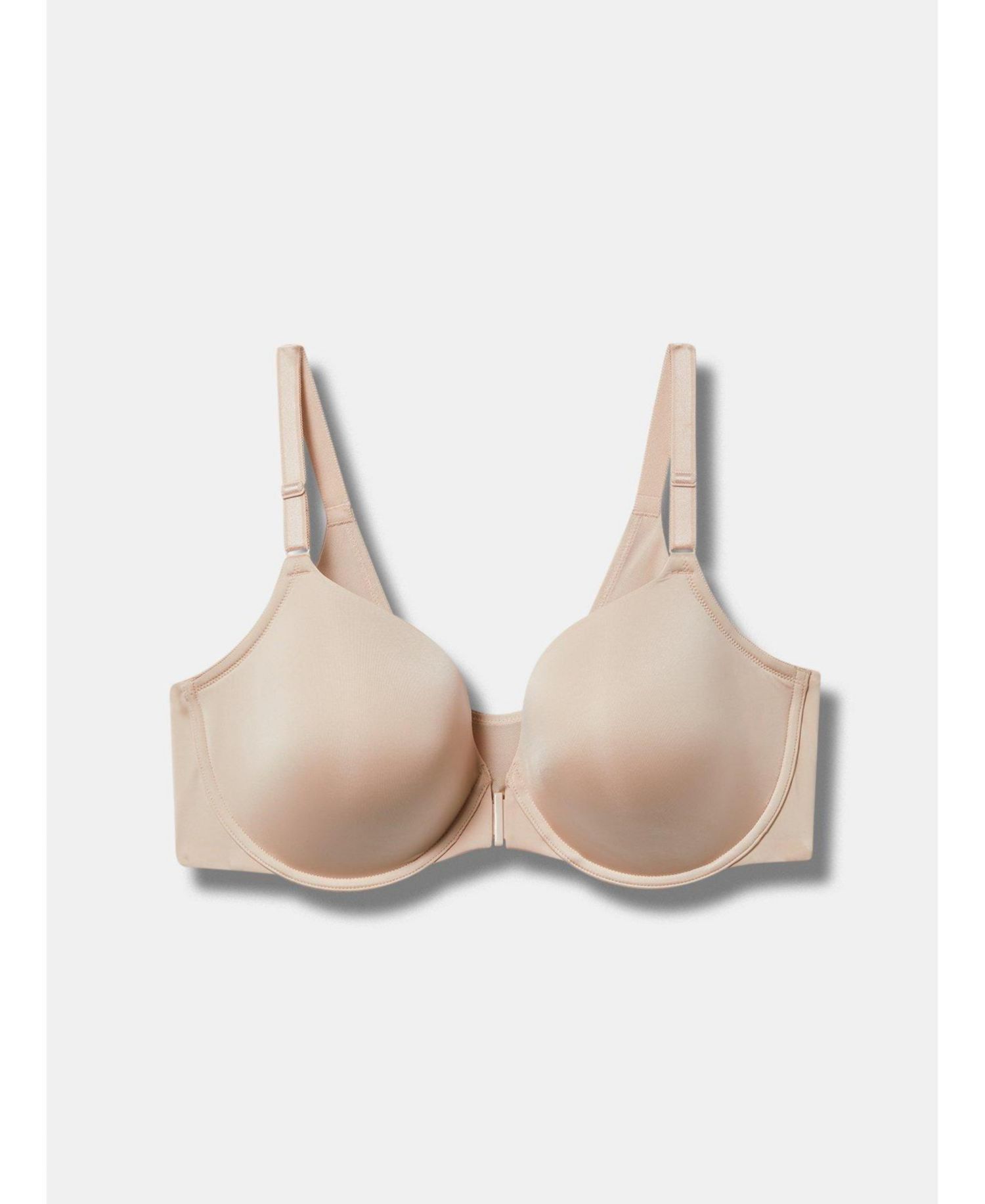 Women's Plus Size Perfect Coverage Lightly-Lined Smooth Front-Close Bra