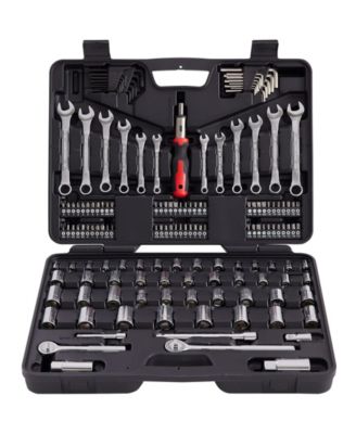 Socket Wrench Tool Set 161-Piece SAE Metric Automotive Repair Kit