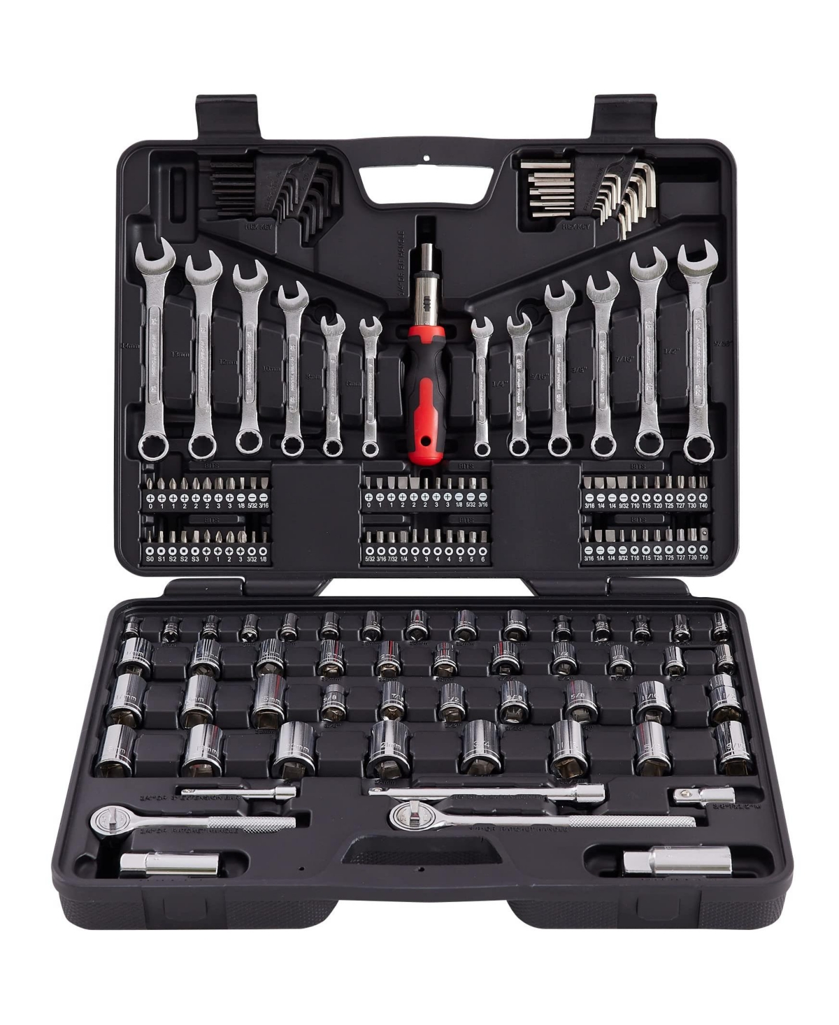 Xdovet Socket Wrench Tool Set 161-Piece Sae Metric Automotive Repair Kit