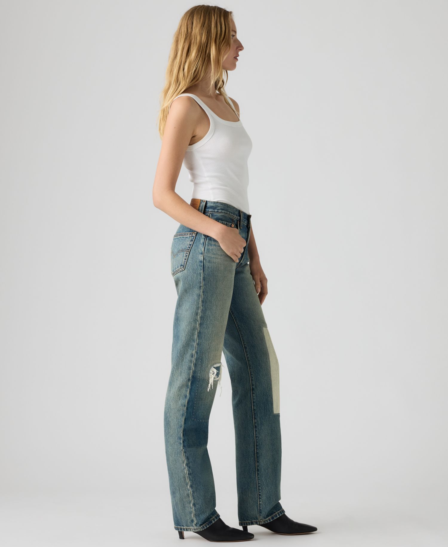 Premium Women's 501 90's Mid-Rise Straight-Fit Jeans