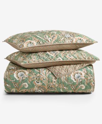 Venetian Vine Quilted 3-Piece Quilt Set, Full/Queen