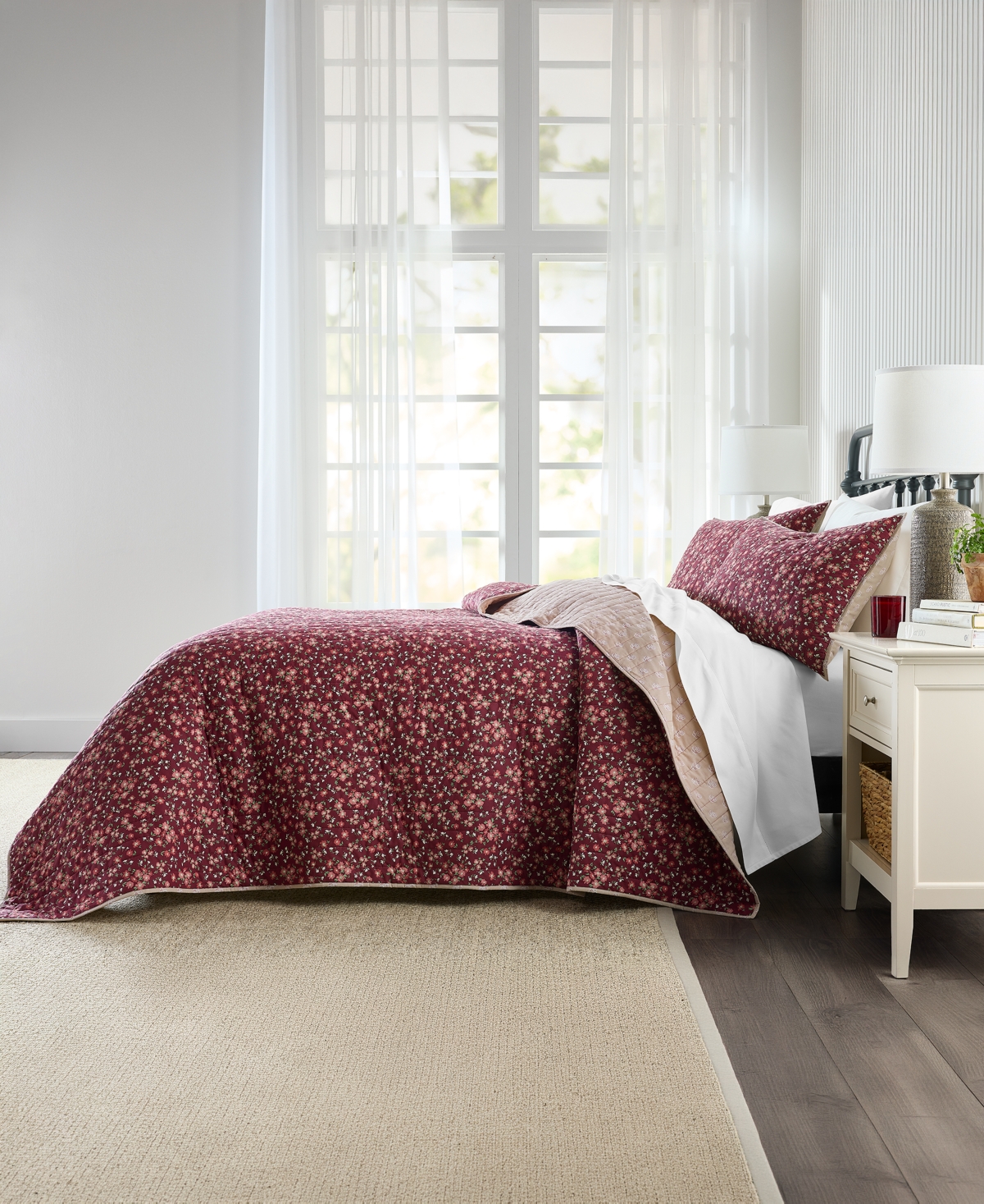 Charter Club Parker Reversible 3-Piece Quilt Set, Full/Queen, Macy's Exclusive