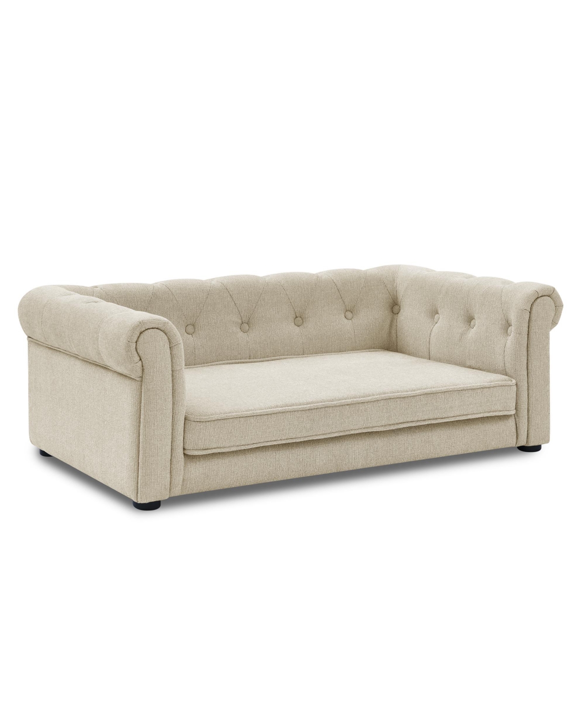 Zeny Bliss Mid-Century Large Dog Sofa with Tapered Legs, Orthopedic Cushion and Stain-Resistant Fabric