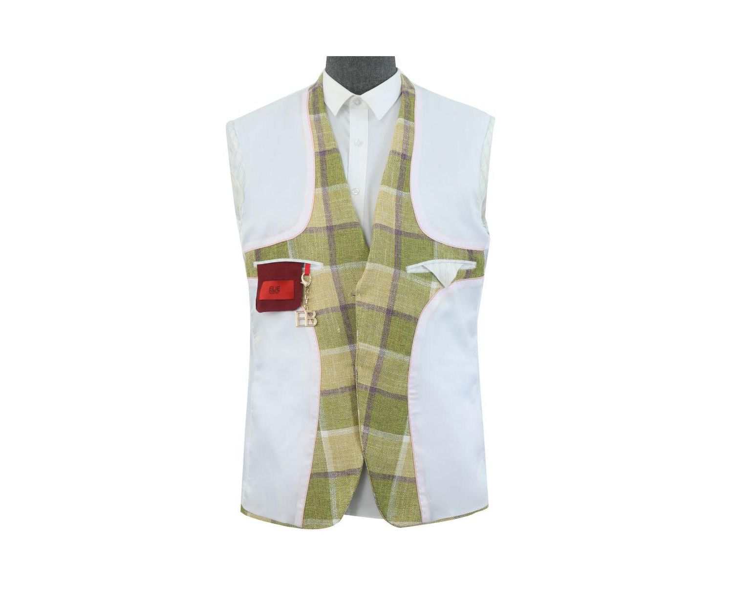 Men's Slim Fit Plaid Sports Blazer