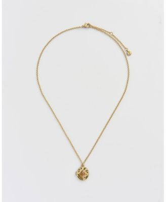 Fox and Acorn Oval Chain Locket Necklace