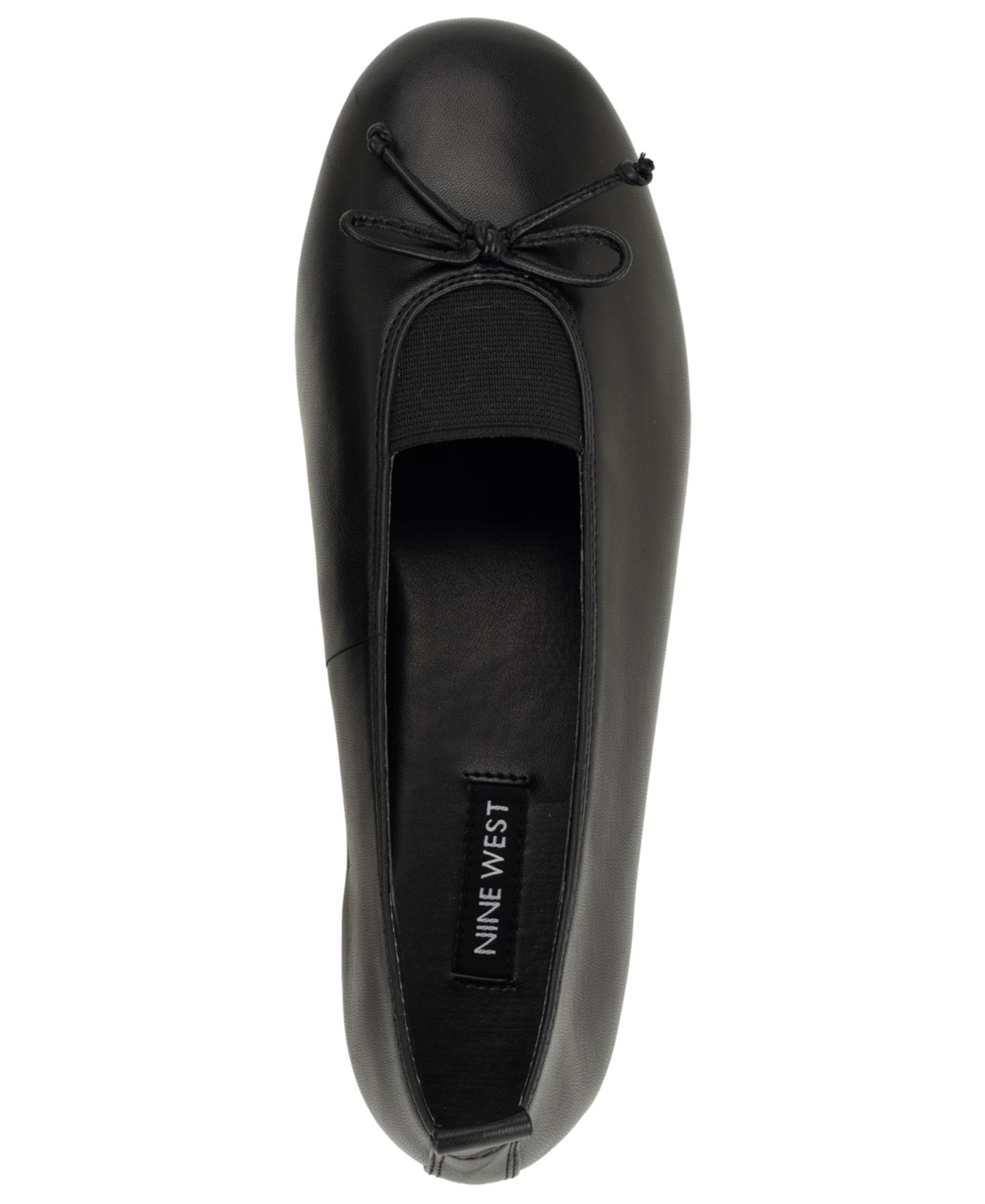 Женские балетки Nine West Smooch Bow Dress Ballet Flats, цвет: Чёрный кожаный — фото 4