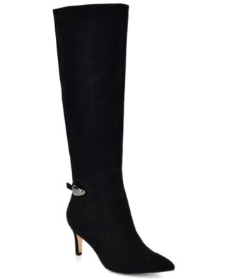 Women's Salla Suede Tall Kitten Heel Boots