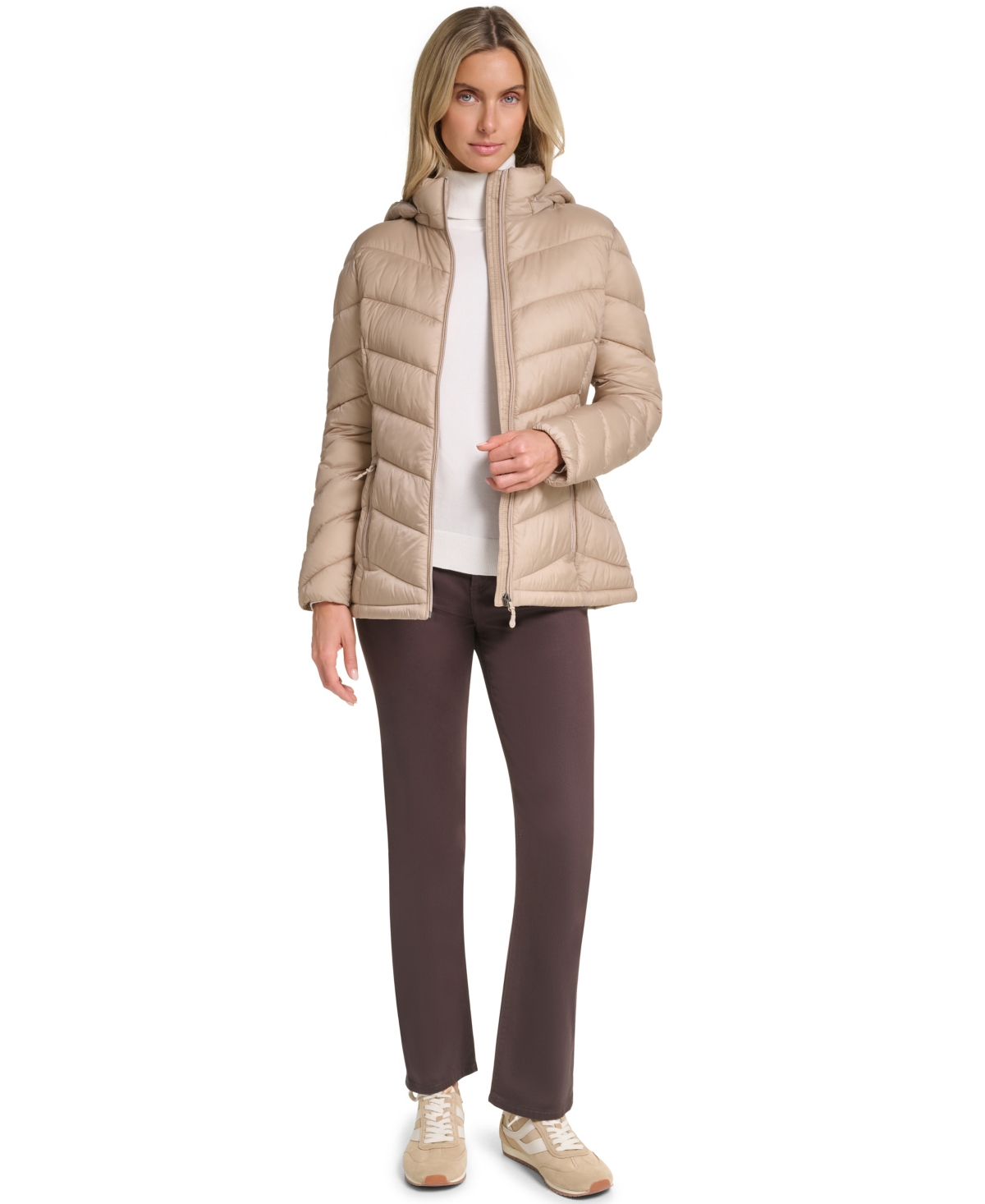 Charter Club Women's Packable Hooded Puffer Coat