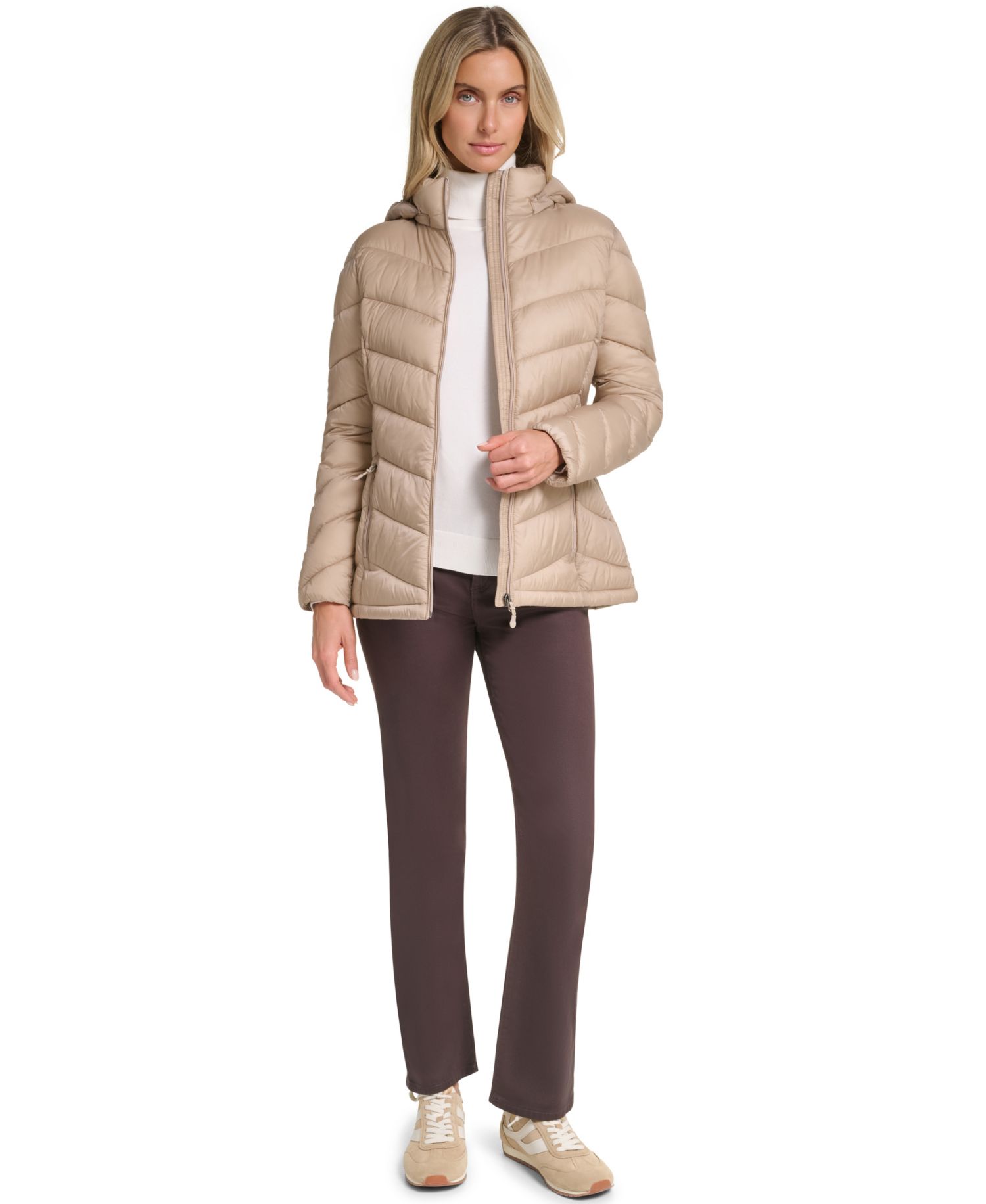 Women's Packable Hooded Puffer Coat