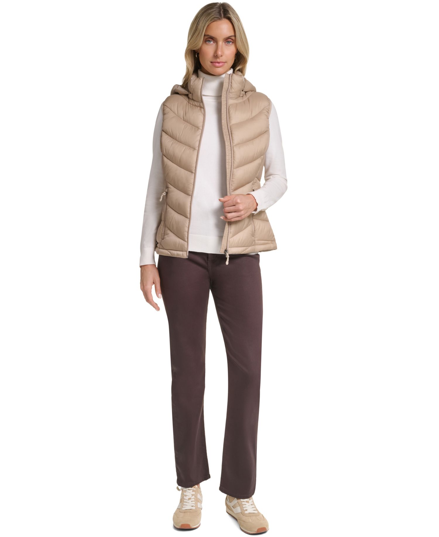 Women's Packable Hooded Puffer Vest