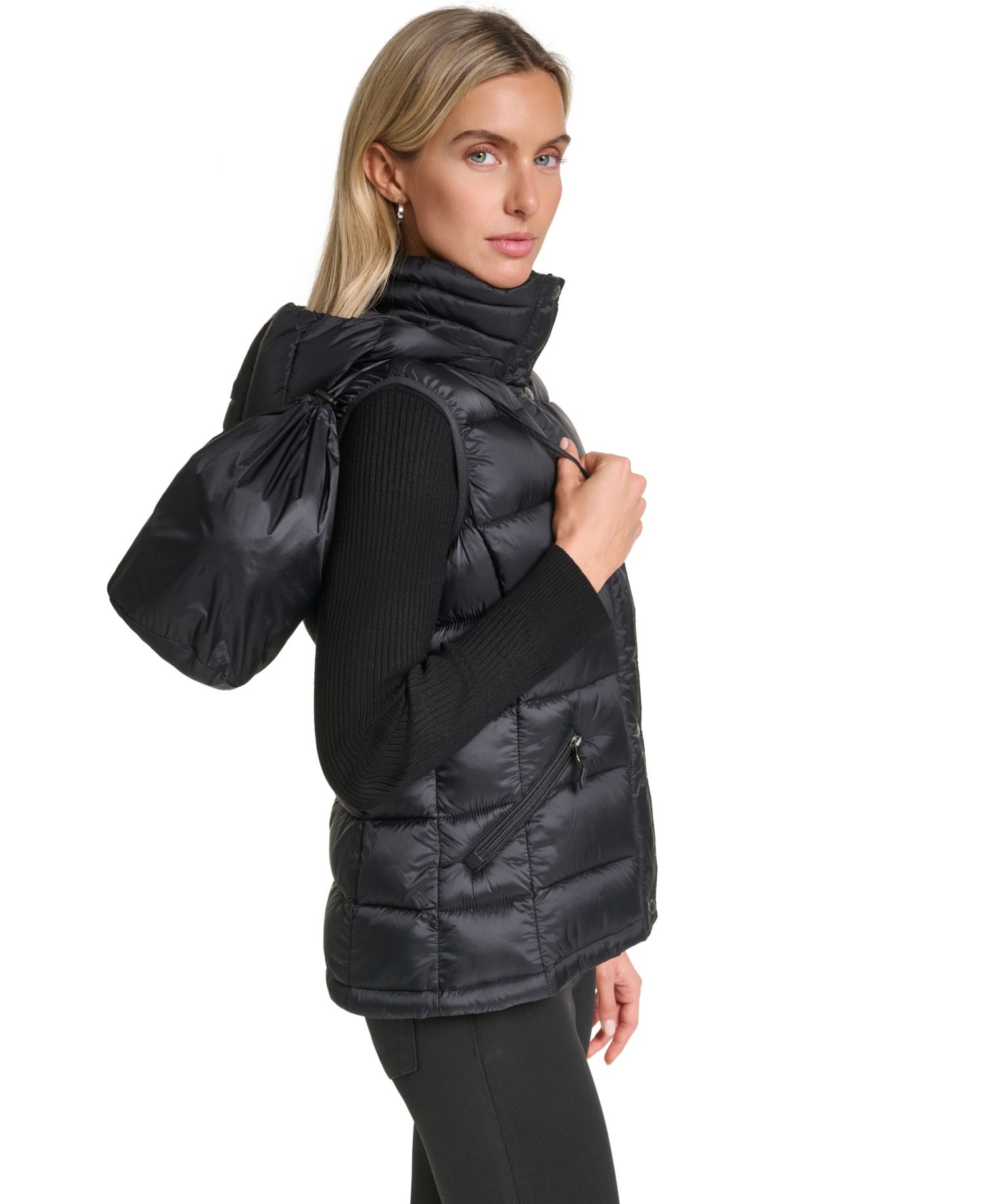 Women's Hooded Zip-Front Vest