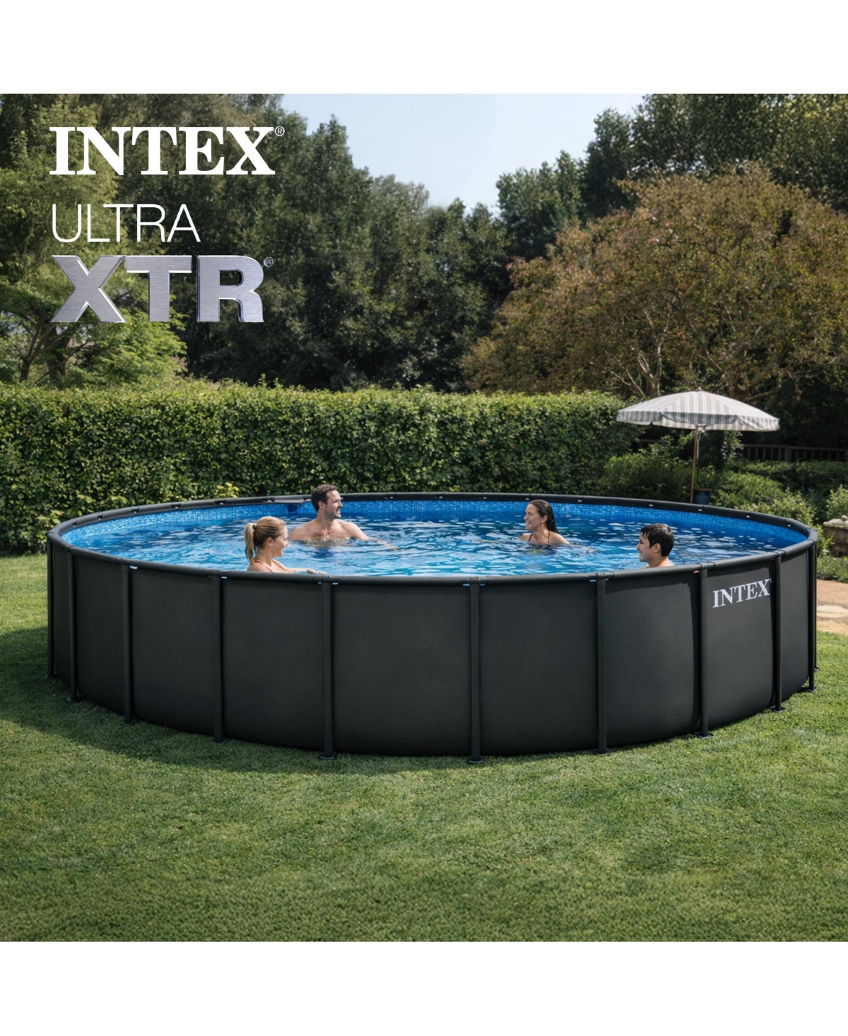 Intex 26339EH 24' x 52" Round Ultra Xtr Frame Swimming Pool Set with Filter Pump