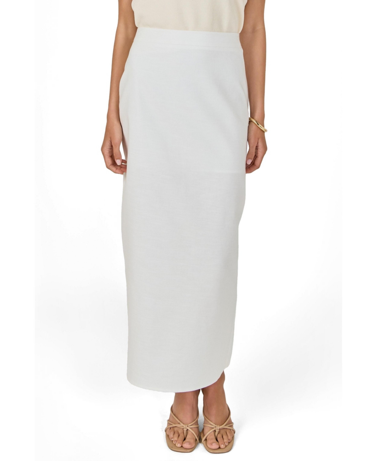 endless rose Women's Linen Maxi Skirt