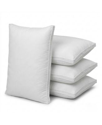 Plush and Supportive Gusseted 4-Pack Pillow, Standard