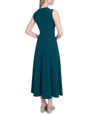 calvin klein a line dress Calvin Klein Women's Dress Short Sleeve A-Line Midi Dress with Belt Meadow  2 at Amazon Women's Clothing store