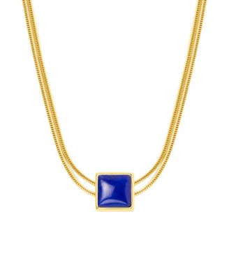 Lapis Lazuli Gold Evil Eye Charm September Birthstone Necklace