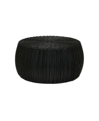 Handwoven Barrel Side Table