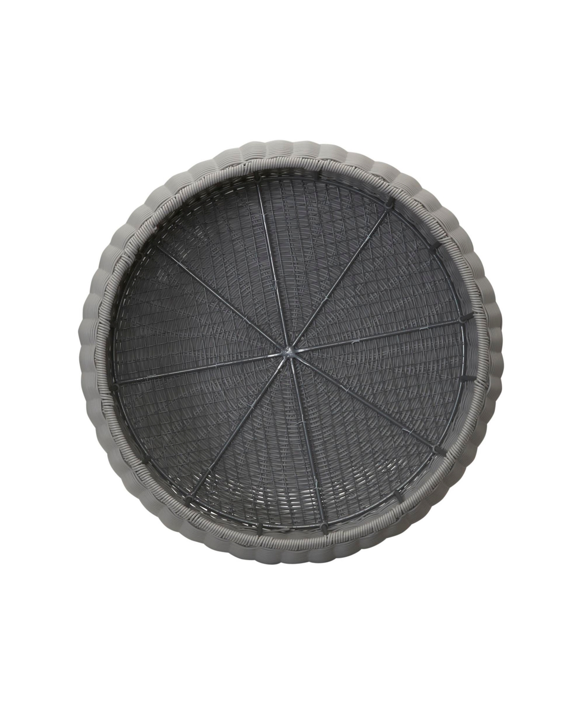 Household Essentials Handwoven Barrel Side Table